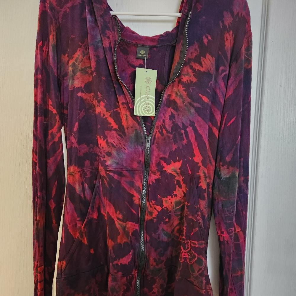 Clea Ray zip up Hoodie w/ Open Back